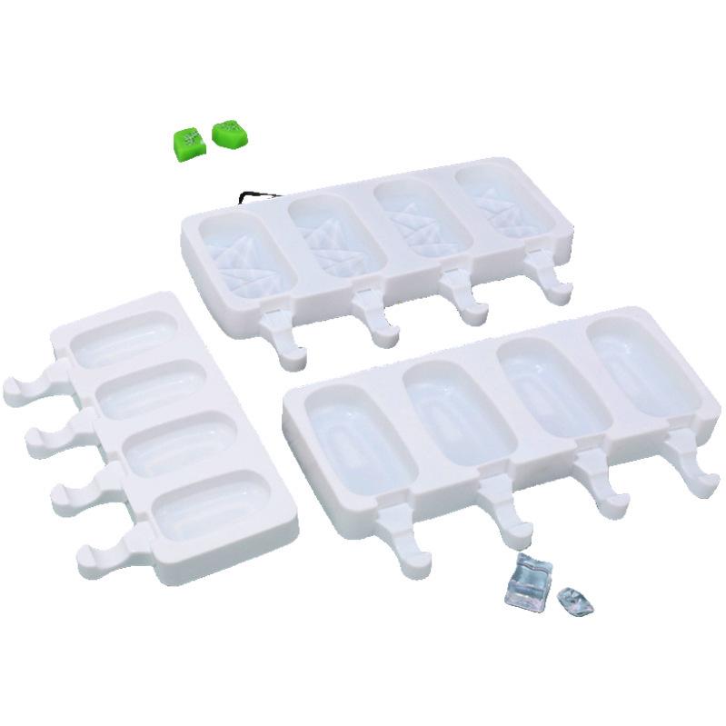 Snadno vyklopitelná silikonová forma na nanuky a zmrzlinu pro domácí použití