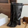 Knee High Boots for Women Designer High Heels Shoes Winter Dress Chunky High Boots 2025 New Sexy Goth Mujer Cowboy Botas