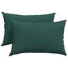 Sofa Cushions 2 Pcs Dark Green 60 X 40 Cm Fabric