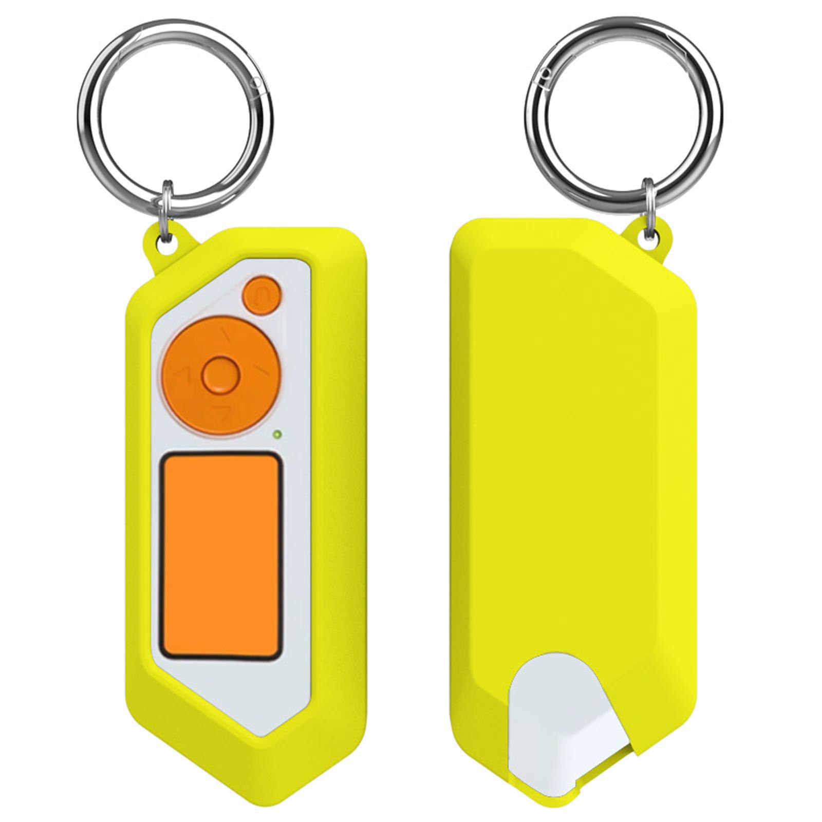 Scratchproof Protector Full Coverage Housing Silicone Protective Cover with Keychain Flexible Shell for Device жёлтый