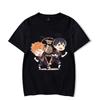 Hot Hinata Shoyo Tobio Kageyama Cartoon Print Short Sleeve T Shirts Women Casual Shirts Summer Women's Men's Crew Neck T-shirt