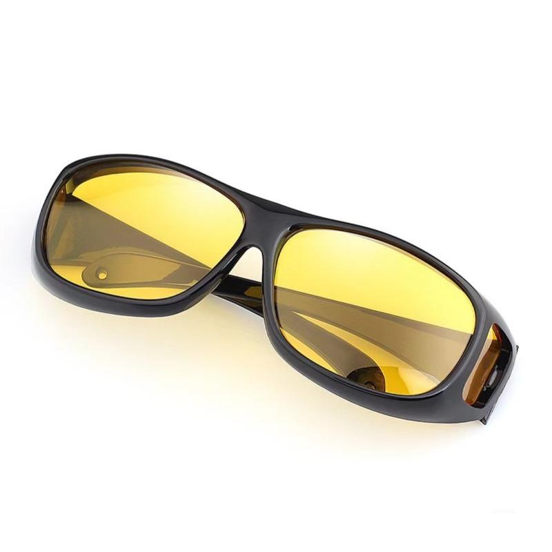 

Night Driving Glasses Fit Over for Men Women, Anti Glare Polarized Night Vision Glasses, Wrap Around HD Yellow Lens