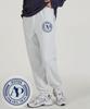 ASTRAL PROJECTION Sporty Emblem Comfortable Training Sweat Jogger Pants_White Melange