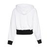 Puma Printed Knit Drawstring Hooded Long Sleeve Cropped Sweatshirt Women Sweatshirt White 531352-02