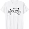 Cat Flip Off Men Women T-Shirt