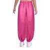 Pantaloni da Danza del Ventre per Ragazze Casual Larghi Monocolore Vita Elastica Pantaloni a Bloomers di Raso Abbigliamento per Esibizioni sul Palco