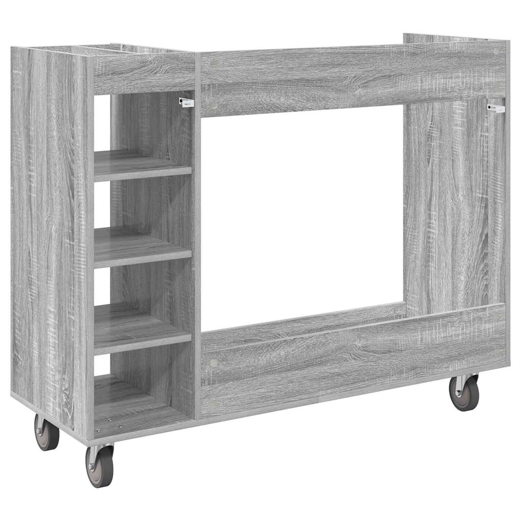 Golf Cabinet with Wheels Universal Gray Sonoma 120 x 45 x 98 cm