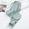 Women's 2025 Lightweight Quick-Dry Ice Silk Pants: Breathable, Sun-Protective, Casual Outdoor Sportswear