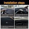 Accessories For Nissan Navara D40 2005~2014 Car Center Console Dash Mat Anti-Slip Dustproof Sunshade Dashmat Dashboard Cover Mat
