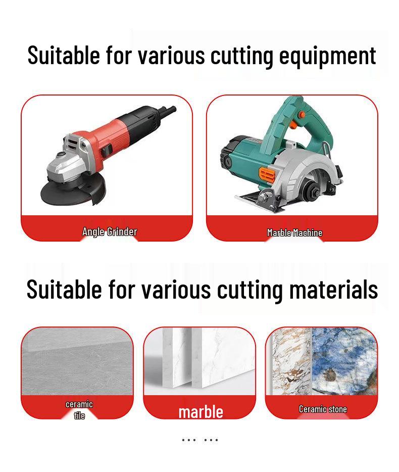 Dual-Use Football-Shaped Diamond Saw Blade for Cutting & Grinding Stone and Ceramic Tiles