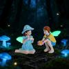 2Pcs Funny Fairy Boy And Girl Statue, Fairy Garden Accessories, Resin Sculpture For Micro Landscape Flowerpot Lawn Yard Garden