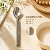 Thickened stainless steel spoon, creative takeaway supreme spoon, niche Western food spoon, environmentally friendly spoon