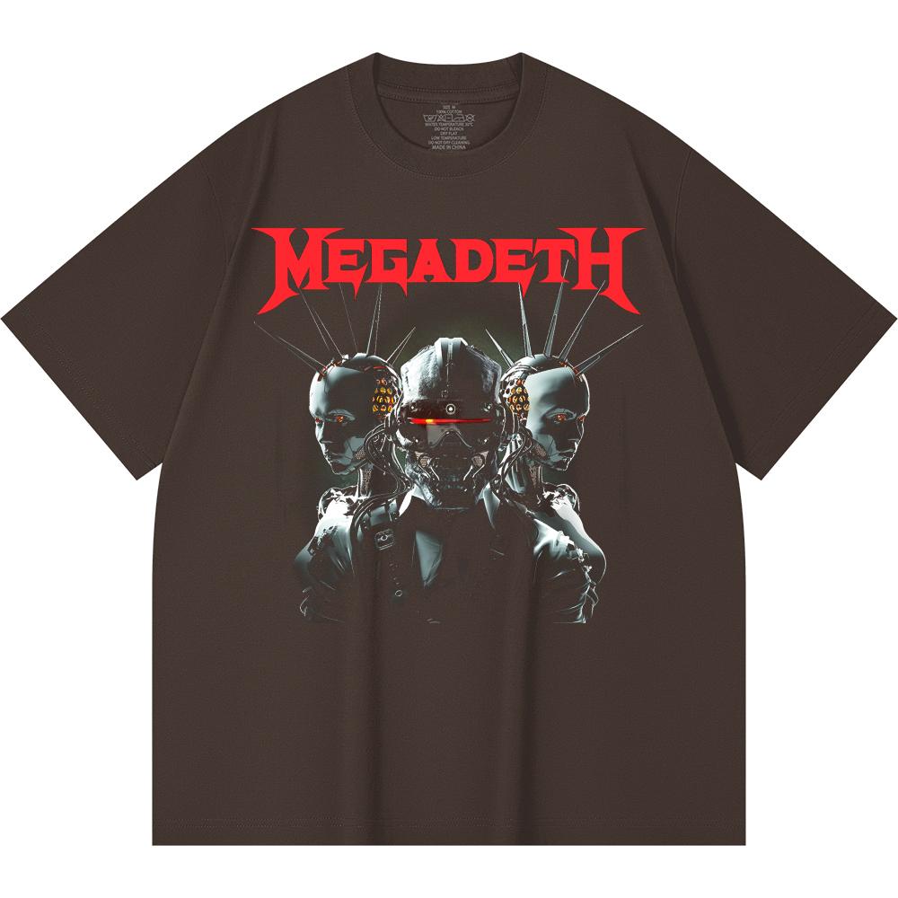230 g/m² 100% Bavlna T-shirt Heavy Metal Rocková Kapela Tisk Populární Hudby Unisex Těžký Bavlněný T-shirt