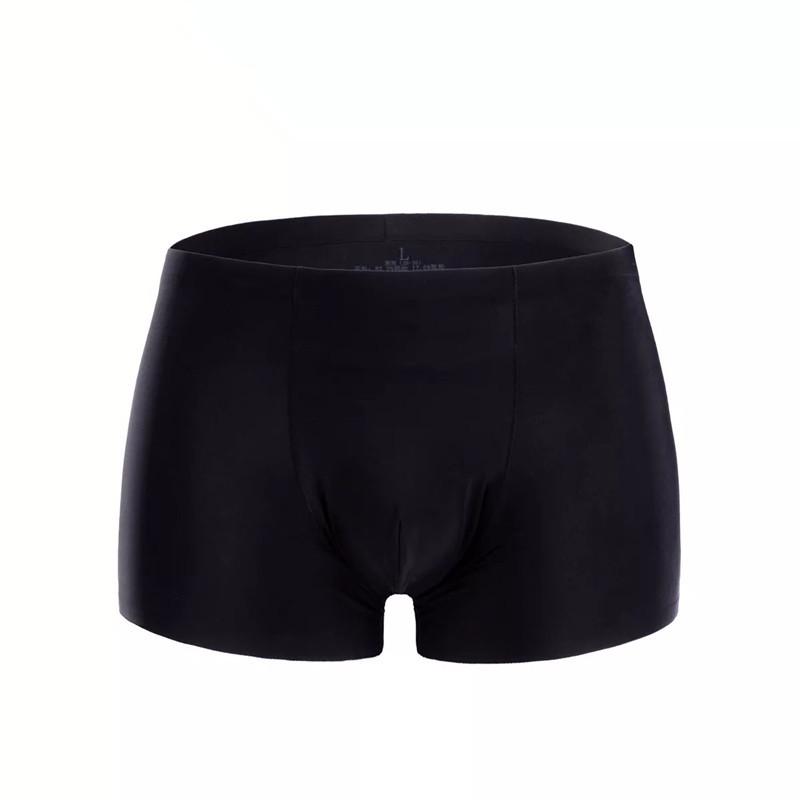 Men's Plus Size Summer Ice Silk Moisture-Wicking Seamless Quick-Dry Boxer Briefs