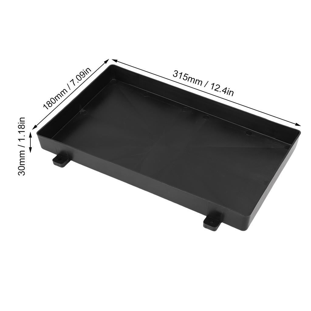 Boat Battery Strap Holder Marine Battery Tray 12V Boat Battery Holder with Hold Down Strap for RV Trailer Yatch RV Battery Tray