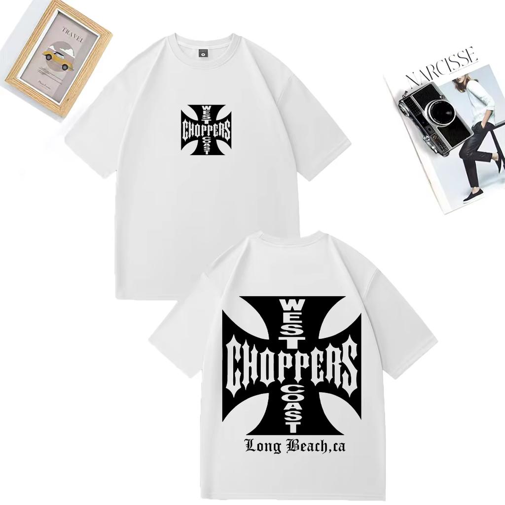 Camiseta Paul Walker West Coast Choppers para Hombre Camiseta Oversize Y2k para Mujer Tops Sueltos Vintage Algodón Manga Corta Streetwear Hip Hop Camisetas Unisex