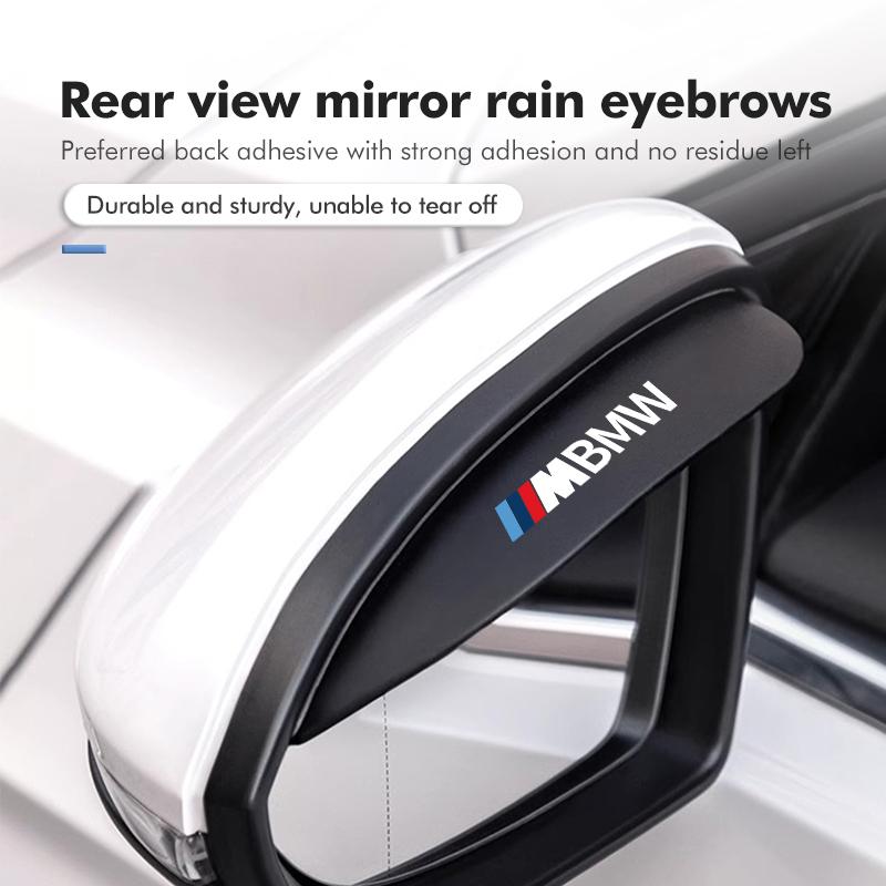 Car Rearview Mirror Rain Eyebrow Snow Rain Cover Accessories For BMW X1 X3 X5 E39 E46 E90 F20 E60 F30 E36 F10 E87 E70 E91