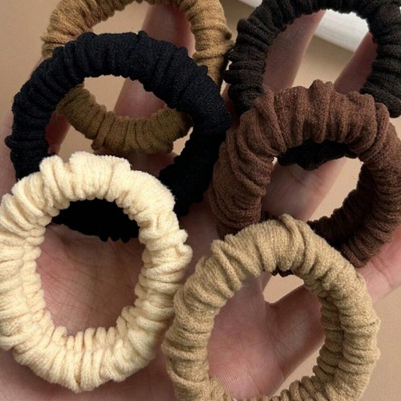 1pcs Elasticity Thickened Versatile Simple Scrunchies, Hair-Friendly Hair Ties Ponytail Holders Hair Elastics Hair Rope, Hair Bobbles