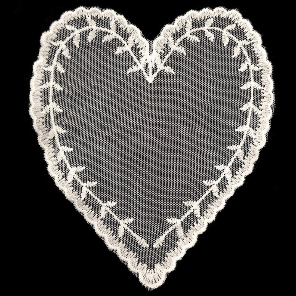 Table Setting Decor Lace Place Cards Heart-shaped Romantic Table Decor  Romantic Party Style-1