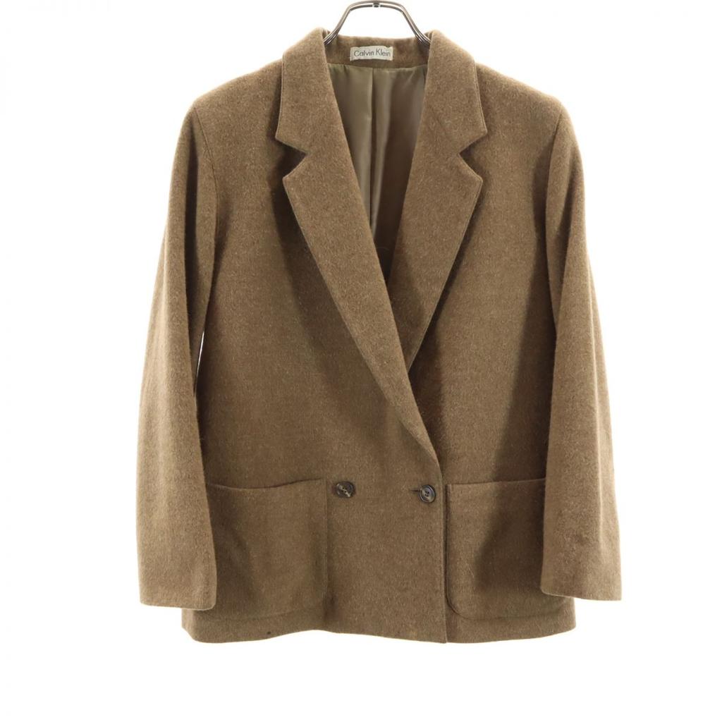 Calvin klein wool blend Skirt suit Setup 11 Brown Women Used