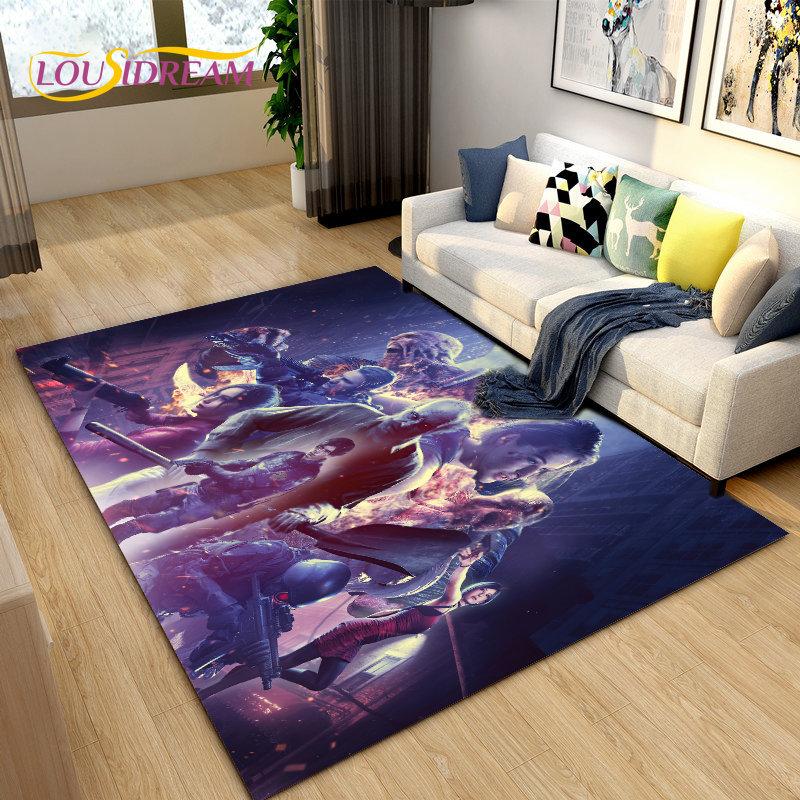 Resident Evil Game Gamer Area Rug Large,Carpet Rug for Living Room Bedroom Sofa Doormat Decoration,Kitchen Non-slip Floor Mat 3D