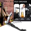 Red Wine Opener, Stainless Steel Opener, Double-Hinged Opener, Professional Bar Accessories, Suitable For Waiters And Bartenders