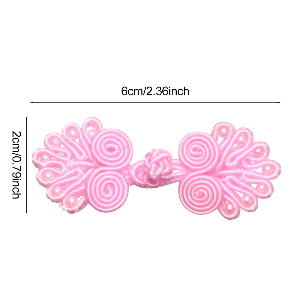 5Pcs Nylon Buttons Chinese Knot Button Chinese Handmade Cheongsam Buttons Knot Fastener Closures DIY Sewing Clothing Accessories