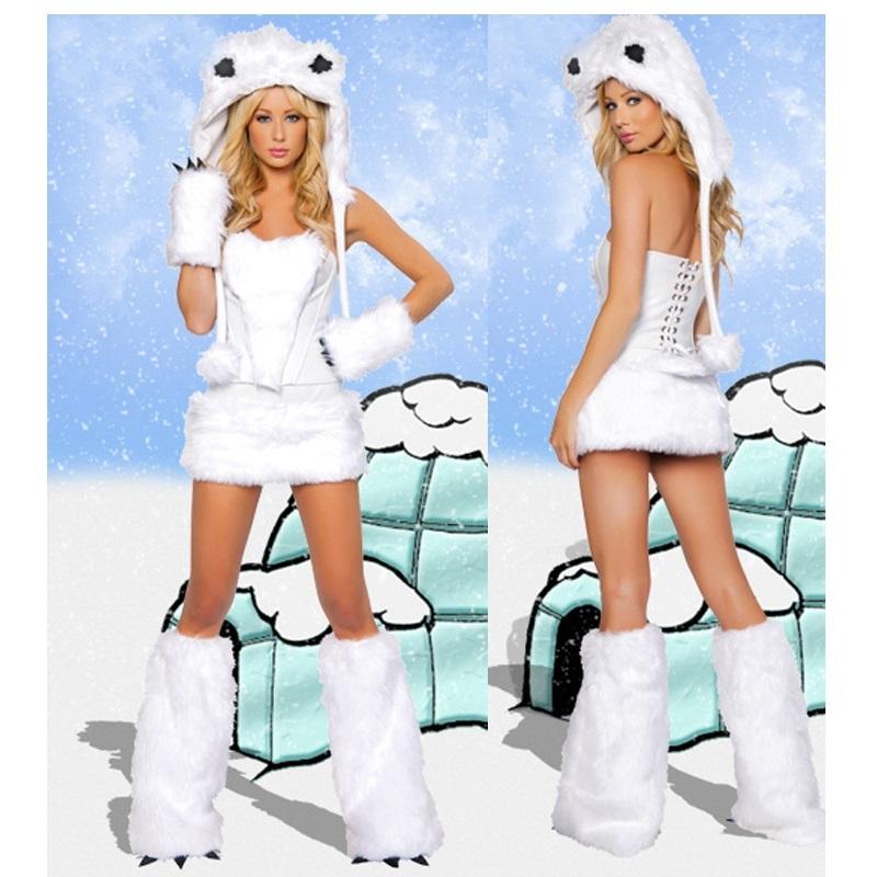 Costume Gatto Leopardo da Donna con Coda Cappuccio Peloso Animale Cosplay Outfit Festa di Halloween Travestimento Clubwear