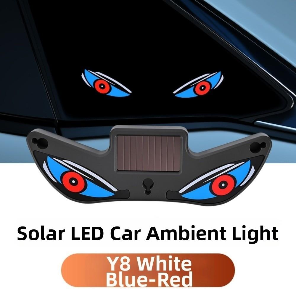 Wireless Solar Devil Eyes Car LED Warning Light Suction Cup LED Car Light Car Atmosphere Light