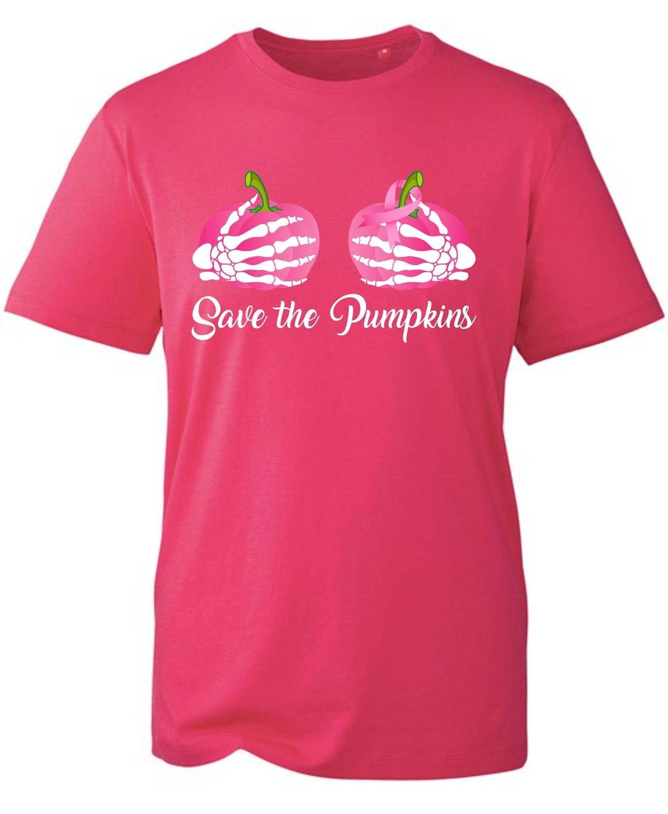 Save The Pumpkins T Shirt,Breast Cancer Awareness,Support Breast Cancer Survivor S