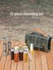 Portable Waterproof Camping Spice Grinder & Storage Bag Set