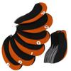 10Pcs/set Leather Golf Club Iron Head Covers Golf Putter Club Head Protect Case Set