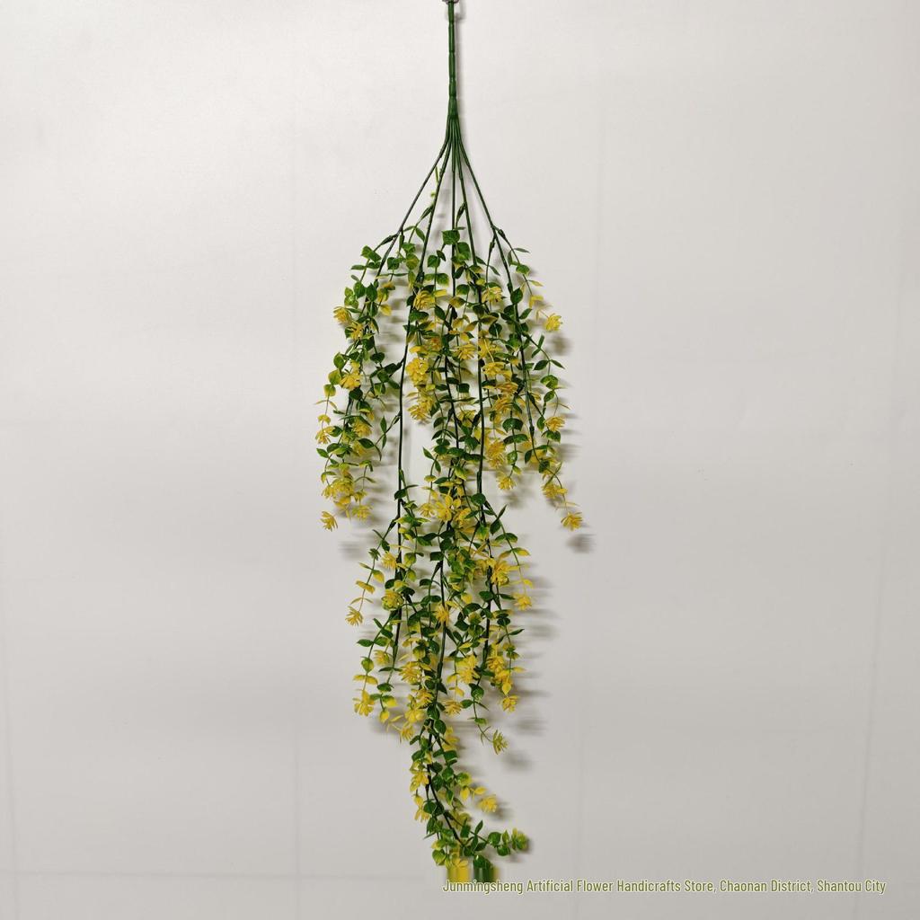 Cross-Border Eucalyptus Camellia Vine Fake Flower Wall Hanging Display