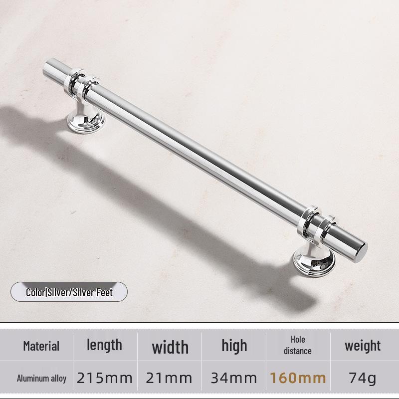 Modern Minimalist European Two-Tone Wardrobe & Drawer Handle