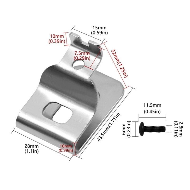 Praktischer Pack Gürtelclip Haken und Schrauben für Milwauke Elektrowerkzeug AufbewahrungshalterEinfach zu installieren Organisationsaufbewahrungshaken