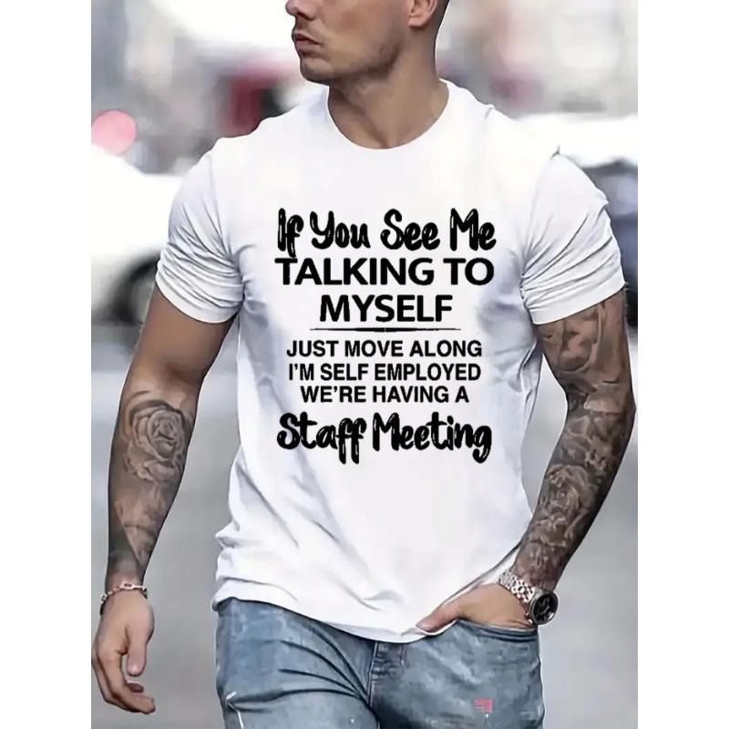 

European sizes Men Casual Short Sleeve Tee 1 Pcs 100% Heavy Cotton - Comfortable Crew Neck, Soft Adorable Tees Tops 4XL білий