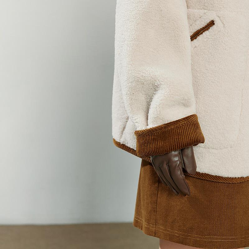 Chuyu Women's Faux Fur & Suede Padded Jacket