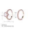 Classic Water Drop-Shaped Zircon Women'S Engagement Ring Light Luxury Inlaid With Diamond Ring Set Jewelry