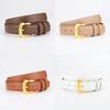 Womens Leather Waist Belt For Jeans Casual Fashion With Metal Buckle For Office And Daily Use