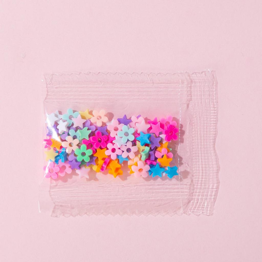 Polymer Clay Macaron Beads and Pearl Sugar Granules for DIY Slime, Epoxy, and Crafts