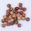 10mm 100PCS Necklace Retro Bracelets Brown Wood Spacers Loose beads