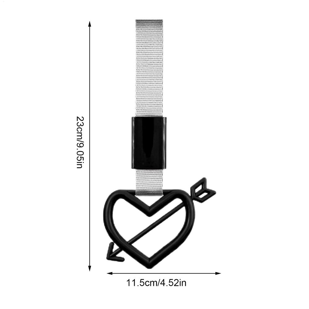Heart Drift Charm Creative Heart-Shaped Pull Ring Pendant Car Interior Accessory Automotive Exterior Decoration 23x11.5cm