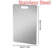 Titanium Cutting Boards for Kitchen Stainless Board 304 Steel Thickened Double Sided Food Grade Portable Fruit Cutting Board