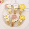 1Pc Daisy Flower Metal Pen Holder Clips Portable Paper Fix Clips Journal Notebook Pictures Pin Pocket Student School Tools