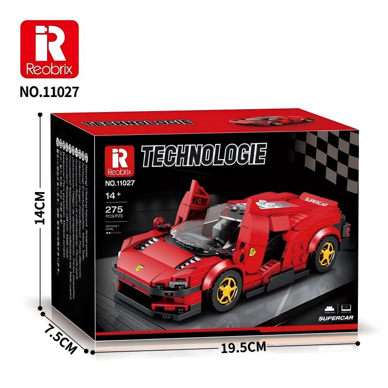 Non-Toxic Super Sport Car Building Blocks City Speed Vehicle Car Model Desktop Ornaments Diy Assembly Brick Toys Holiday Gift For Children