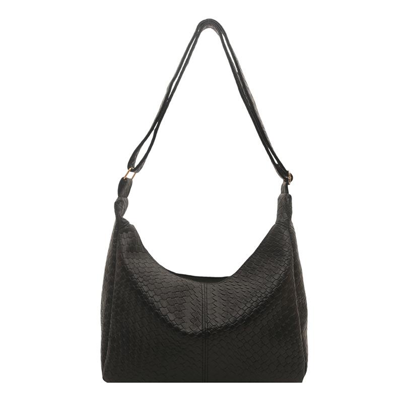 Fashionable Woven Commuter Tote Bag, Crossbody Bag, Large Capacity Shoulder Bag with Strap
