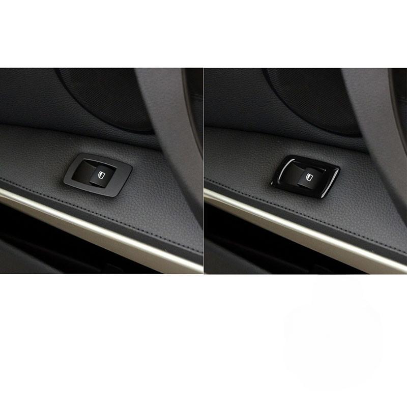 Piano Black Car Window Lift Switch Button Frame Cover For BMW 3 Series E90 E92 E93 2005-2012 with Auto Folding Button