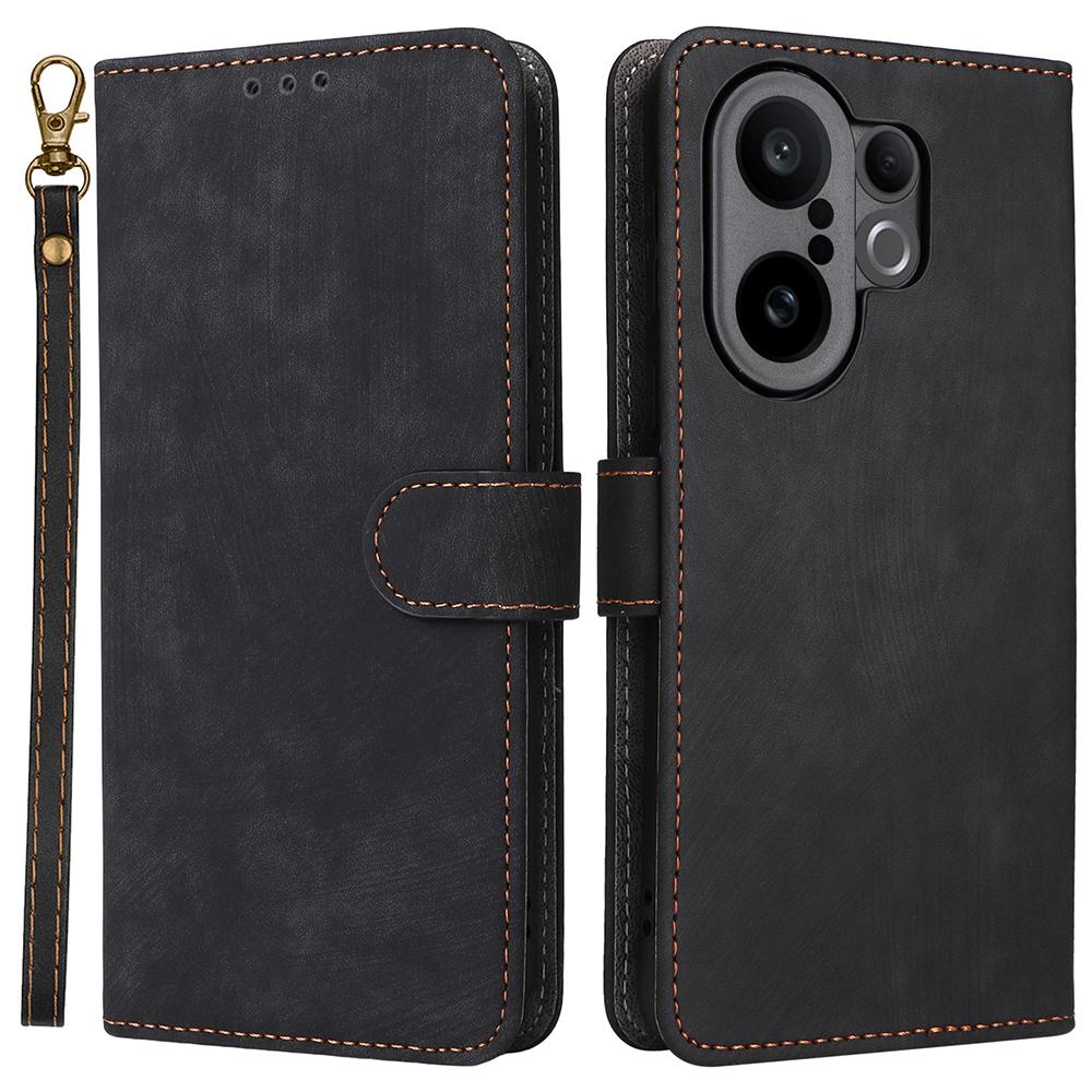 For vivo X200 FE 5G/S30 Pro mini 5G Case Wallet RFID Blocking PU Leather Phone Cover Stand with Strap