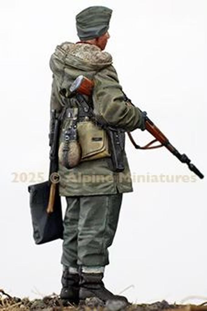 Alpine Miniatures 1/35 Zweiter Weltkrieg Deutscher Waffen-SS Panzergrenadier mit Granatwerfergewehr Resin-Bausatz AM35325 (Person)