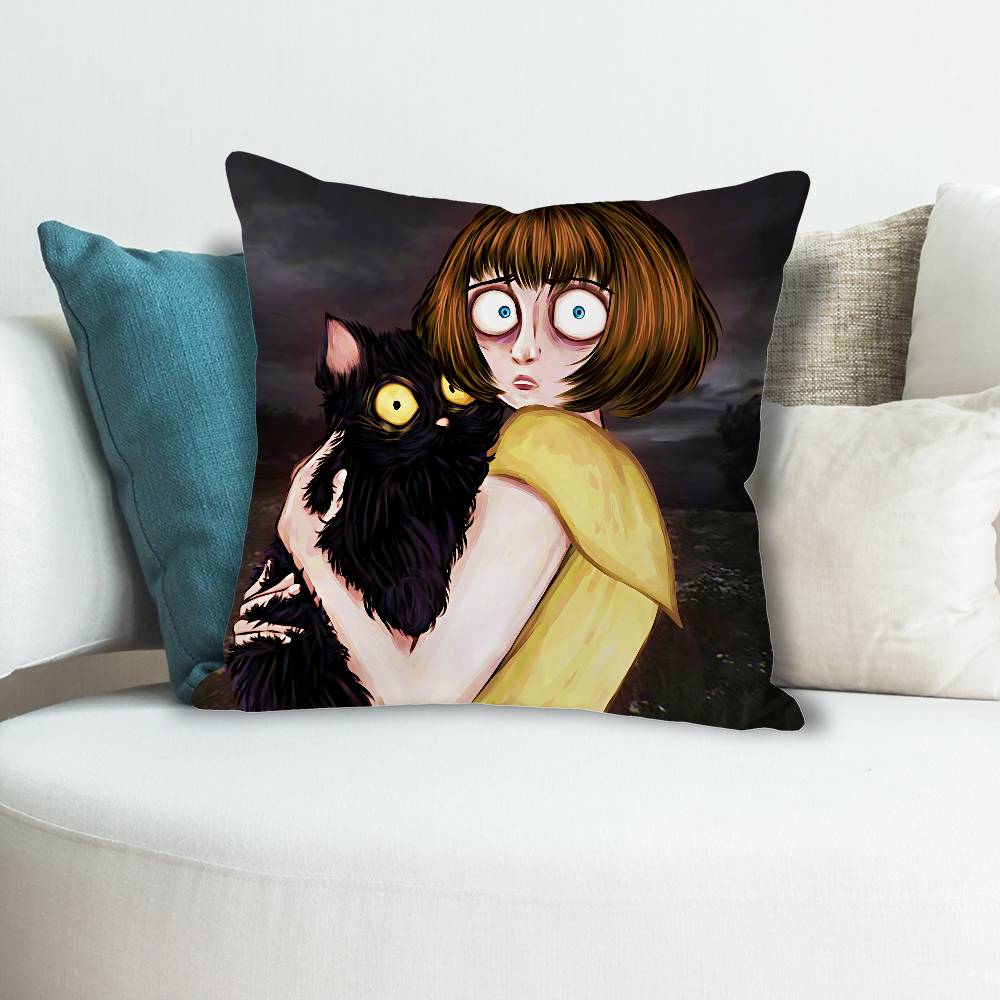 Game FFran Bow Anime Celebrity Merchandise AllMatch Printed Pillow Case Sofa Car Office Room Decoration Protector